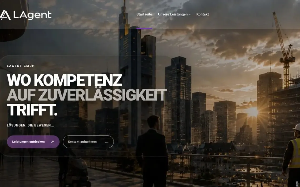 Screenshot of the website lagent-gmbh.de for LAgent GmbH
